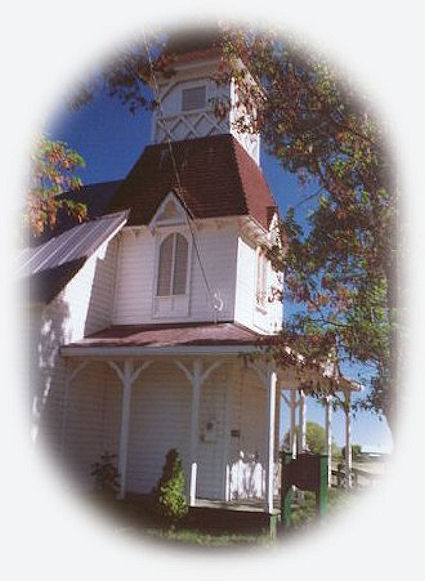 Pioneer Church in Fort Bidwell, California.