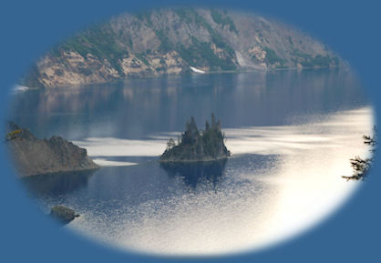 touring oregon at crater lake national park, driving the rim, photographing nature.
