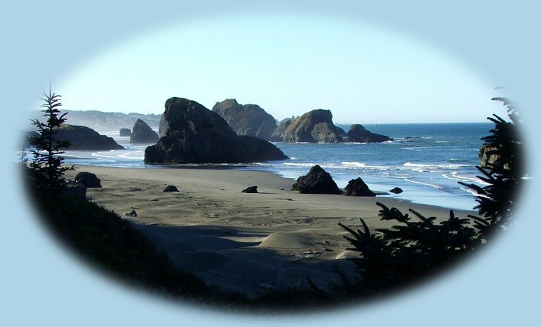 Sightseeing on the oregon coast, traveling along the Pacific Coast Scenic Byway: the mouth of the rogue river at gold beach, cape arago, cape sebastian, thomas creek bridge, brookings, reedsport, gold beach, sunset bay, natural bridge, bandon, samuel j boardman state park, hiking trails, siltcoos lake and more.