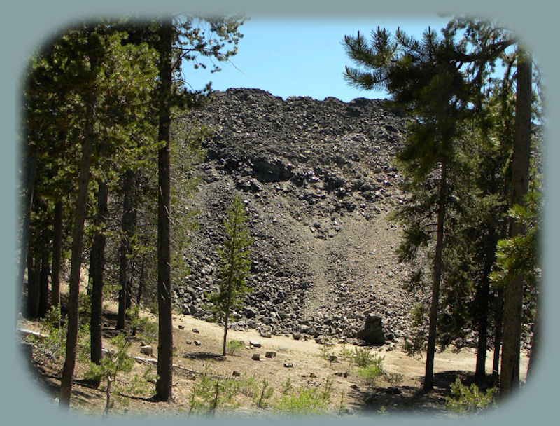 The big obsidian flow at newberry national volcanic monument in oregon, under the auspices of the deschutes national forest includes: benham falls on the wild and scenic deschutes river, lava cast forest, lava river cave, lava lands, paulina and east lakes, paulina creek falls, paulina peak, campgrounds, hiking trails, hot springs and more.