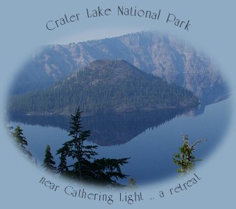 crater lake national park near gathering light ... a retreat in southern oregon: cabins, tree houses in the forest on the river.