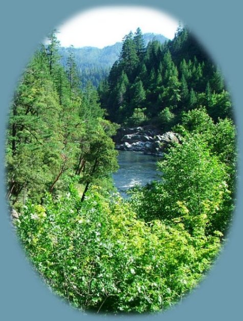 the salmon river gorge in northern california. travel northern california and the beautiful marble and salmon mountains. raft the salmon river. hiking mountain trails in the russian wilderness area of the salmon mountains. camp in forest service campgrounds in the klamath national forest.