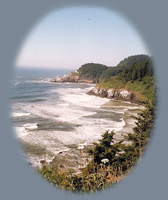 heceta head lighthouse north of florence on the oregon coast.