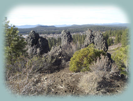 Hiking in southern oregon, not far from gathering light ... a retreat located near crater lake national park in oregon: cabins, treehouses in the forest on the river, surrounded by winema national forest.