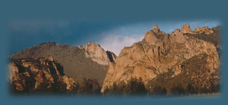 smith rock, world renowned rock climbing north of bend, oregon.