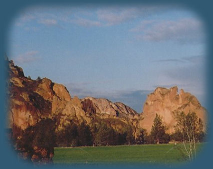 Smith rock after the storm: smith rock state park near bend, oregon.