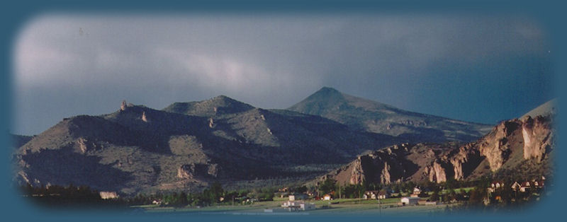 smith rock, world famous rock climbing near bend, oregon.