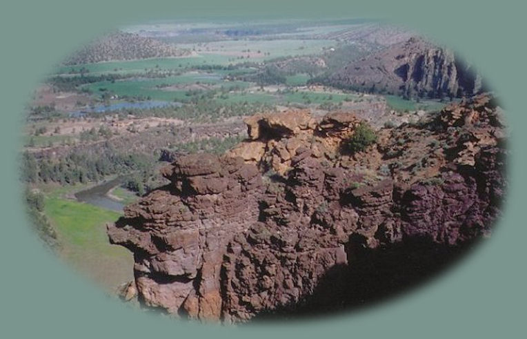 the high desert from misery ridge, hiking atop smith rock.